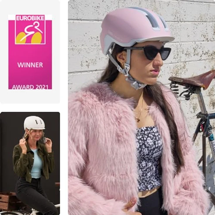 ABUS HUD-Y, Kinderfahrradhelm mit magnetischem aufladbarem LED-Rücklicht und Magnetverschluss, urbanes Design für Damen und Herren – Bild 7