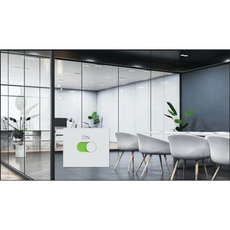 Brotos® SMARTswitchFOLIE PLUS 770×1000 mm – Dimmbare PDLC-Folie, Sicht- & Sonnenschutz, UV-Schutz, zuschneidbar, für Glasflächen – Bild 2