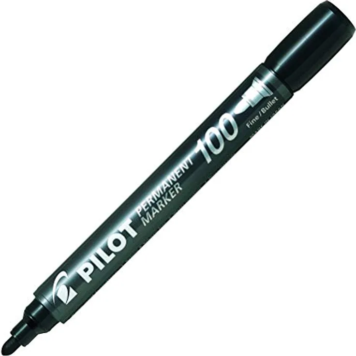 PILOT SCA-100-B Papierkorb i-Line, 20 L, Kunststoff, rund Schwarz