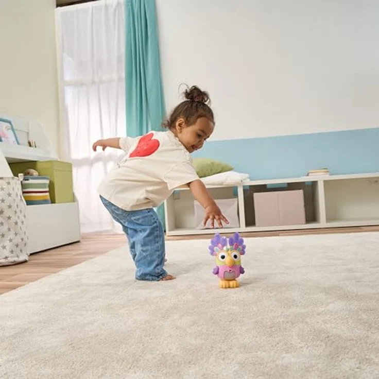 Vtech Bluey - Interaktiver Quatschimax, Funktionsplüsch mit 3 Spielmodi, aufleuchtendem Bauch und kindersicherem Batteriefach – Bild 5