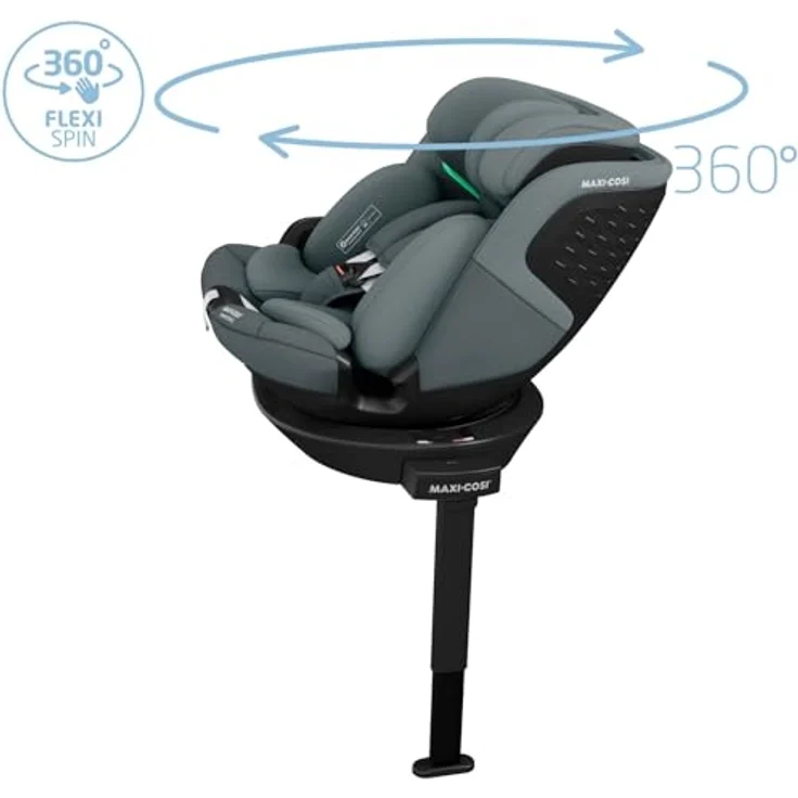 Maxi-Cosi Autokindersitz Emerald S i-Size - Tonal Graphite, Reboarder Kinder Autositz bis 36 kg & Isofix-Base, 360° Rotationsfunktion - Preisvergleich – Bild 2