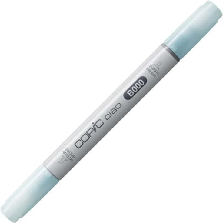 Copic Ciao Marker Typ B - 000, Pale Porcelain Blue, Allround Filzstift mit dualem Spitzensystem, schnelltrocknend und wischfest – Bild 4