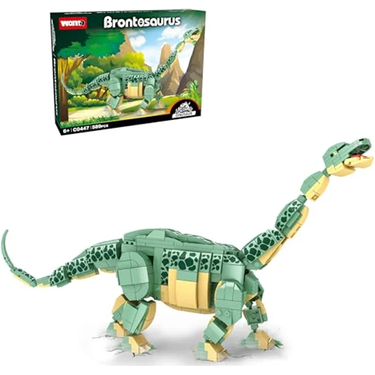 WOMA C0447 Brontosaurus-Baustein, 589-teiliges Lernbaukasten-Set für Kinder ab 6 Jahren – Bild 1