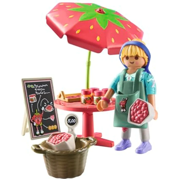 PLAYMOBIL® 71445 Marmeladenstand, mit Erdbeermarmelade und Erdbeerkuchen, Playmobil Country – Bild 3