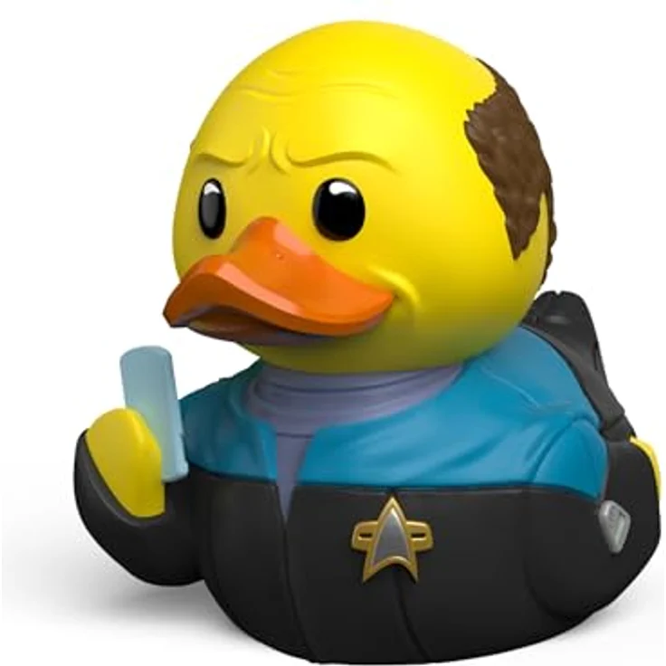 TUBBZ Erstausgabe: Star Trek - The Doctor Cosplaying-Gummiente Vinylfigur, 9 cm groß, inkl. Badewannen-Vitrine, ideal für Star Trek-Fans – Bild 1