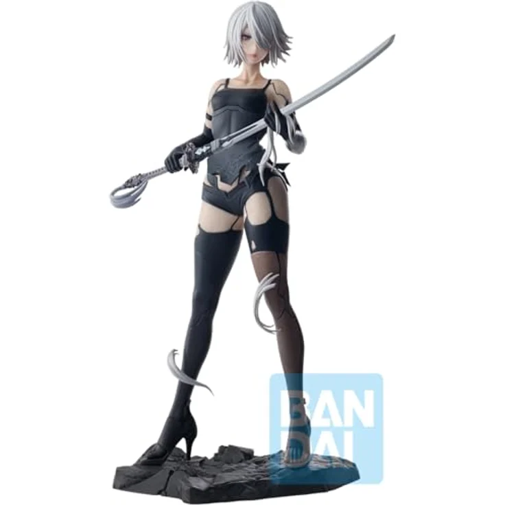 Ichibansho Figur - NieR: Automata - A2 (für die Herrlichkeit der Menschheit) Sammlerstatue, 20 cm hoch, offiziell lizenziert – Bild 2