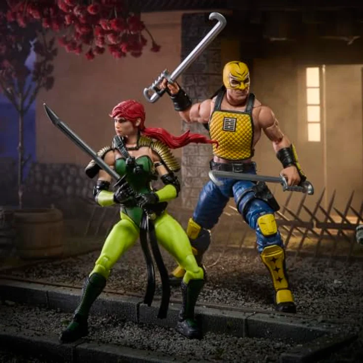Hasbro G.I. Joe G20465L00 Classified Series, Ninja Force Scarlett und T'Jbang Figuren-Set mit 15 Zubehörteilen aus ABS, PP und PVC – Bild 6