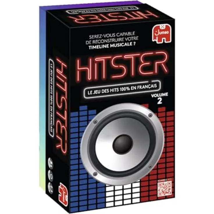 Jumbo Hitster 100 % Chansons Francaises, Partyspiel für 2-10 Spieler, Spieldauer 30 Minuten, ab 16 Jahren