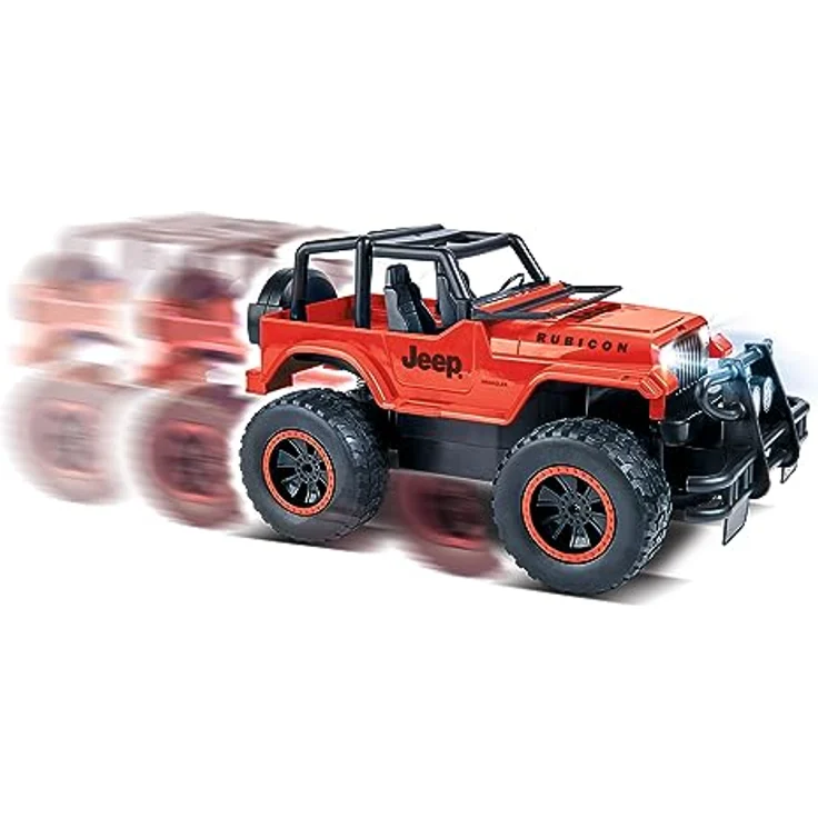 Carson RC Car,1:12 Jeep Wrangler 2.4G 100% RTR rot mit schlagfester Karosserie und geländegängigen Reifen – Bild 3
