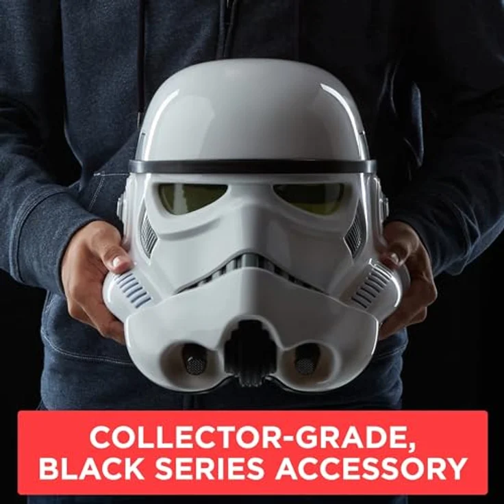 Hasbro Stormtrooper Helm, 1:1 Replika aus Rogue One: A Star Wars Story, elektronisch mit Stimmverzerrung, Weiß, One Size – Bild 5