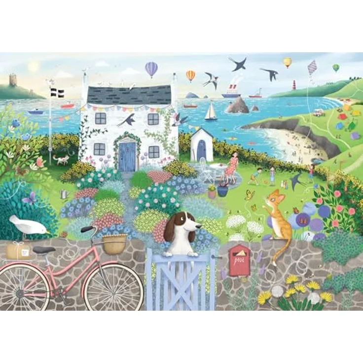 Ravensburger Puzzle 12001104 - Küstendorf - 1000 Teile Puzzle für Erwachsene und Kinder ab 14 Jahren, England-Puzzle