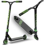 Apollo Stuntscooter Hawk - Freestyle Kickscooter für Kinder und Erwachsene, Kinderroller, Trick Roller für Jungen und Mädchen ab 6 Jahren, Stunt Scooter für Beginner und erfahrene Kids, Stunt Roller - HQ Aluminium Rahmen, 110mm PU-Scooter Rollen, ABEC 9 High Speed Kugellager, rutschfeste Trittfläche - Schwarz