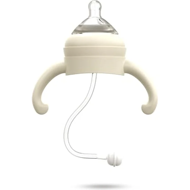 NENO Mio 6 m+ Babyflasche, 300 ml mit Haltegriffen, cremefarben, spülmaschinengeeignet – Bild 7