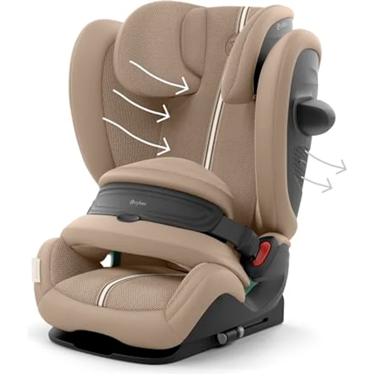 Cybex Pallas G3 Plus, 2-in-1 Kindersitz (15 Monate - 12 Jahre) mit erhöhter Sicherheit, Almond Beige – Bild 9