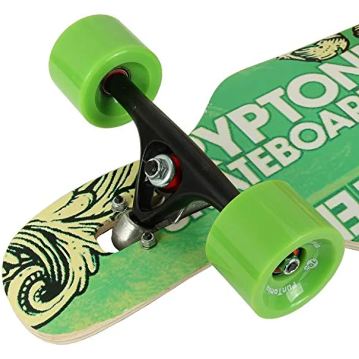 FunTomia Flex2 bis 84kg - Camber Longboard in Ahornholz Konstruktion, 106cm Länge, 25cm Breite, 3,5kg, Aluminium Achsen, 80A Rollenhärte – Bild 5
