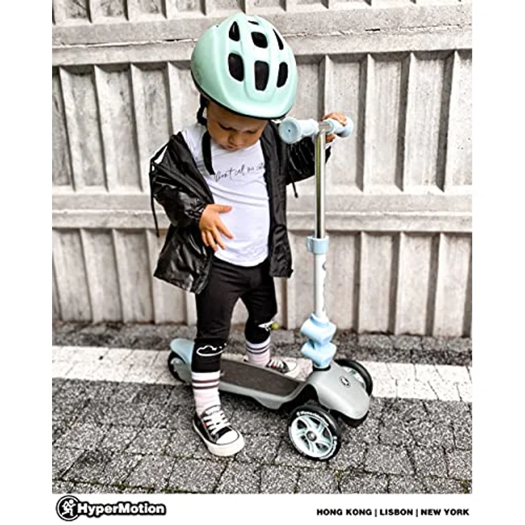 HyperMotion Kinderroller 3in1, Blau - Multifunktionsroller, Kickboard, Tretroller, mit Sitzgelegenheiten für Mädchen und Jungen – Bild 2