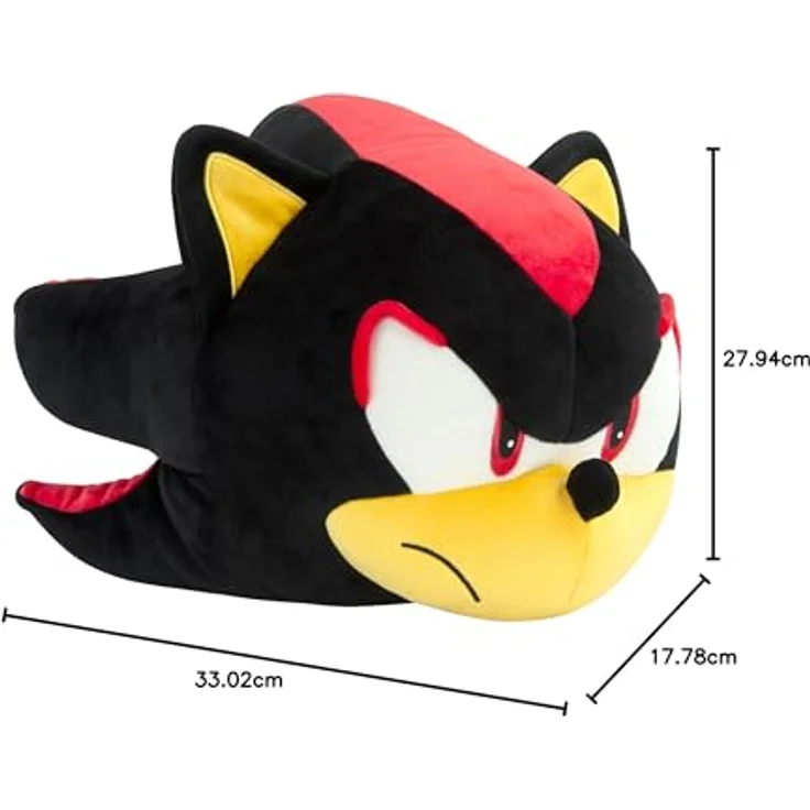 Tomy Sonic The Hedgehog Mocchi-Mocchi Plüschfigur Mega - Shadow, 40 cm, aus weichem hochwertigem Material für Komfort und Dekoration – Bild 8