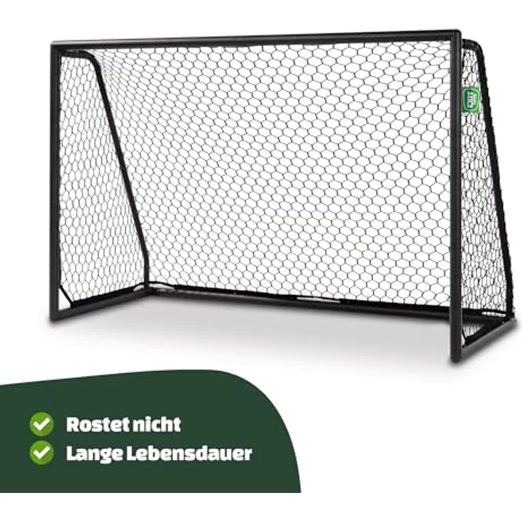 EXIT TOYS EXIT Scala Aluminium Fußballtor 180x120cm, PVC-frei und 100 % recycelbar, schwarz - Preisvergleich – Bild 4