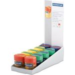 Staedtler Spitzer Bunt mit Reservoir, Kunststoff, 10 Stück, zwei Öffnungen