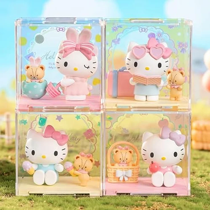 Hello Kitty - Blind Box Serie Süßes Herz, Sammelfigur mit 9 Designs, transparente Mini-Box 7 x 7 cm, Unboxing Überraschung, Giochi Preziosi – Bild 3