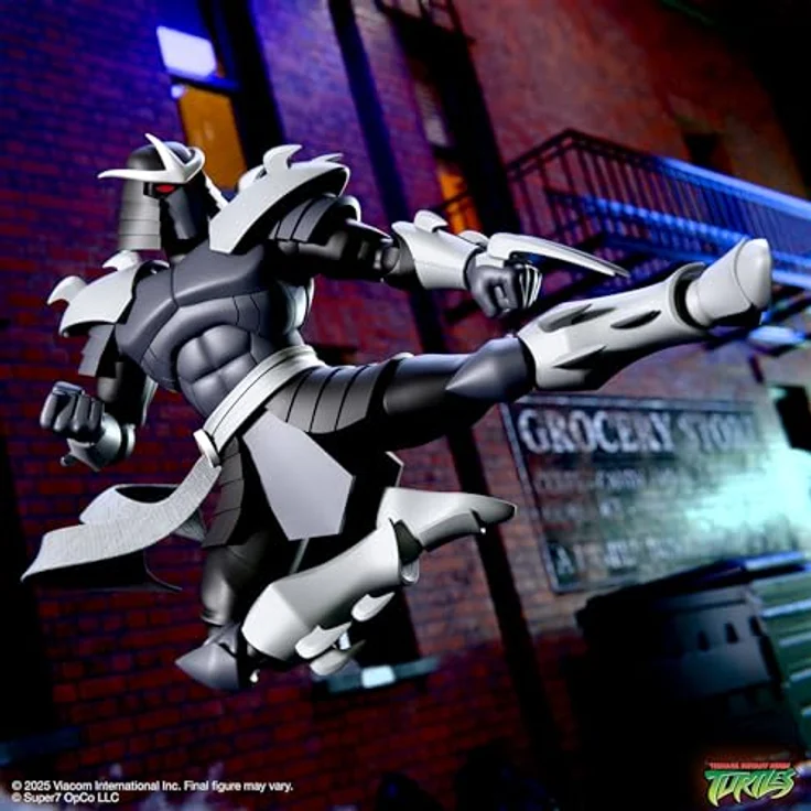 Super7 Teenage Mutant Ninja Turtles Ultimates Actionfigur Wave 13 Shredder, 18 cm, voll beweglich mit umfangreichem Zubehör und austauschbaren Teilen – Bild 3