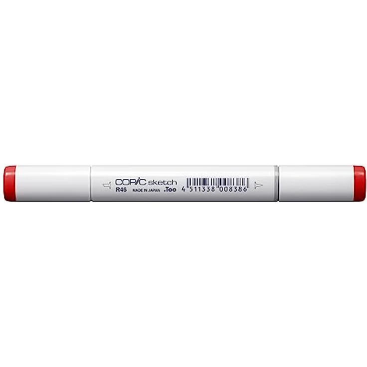 Copic COPIC Sketch Marker Typ R - 46, Strong Red, professioneller Pinselmarker mit Super-Brush- und Medium-Broad-Spitze, schnelltrocknend – Bild 1