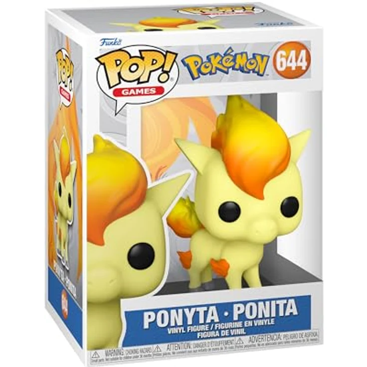 Funko Pop! Games: Pokemon - Ponyta - Ponita - Vinyl-Sammelfigur - Geschenkidee - Offizielle Handelswaren - Spielzeug Für Kinder und Erwachsene - Video Games Fans - Modellfigur Für Sammler - 9,5 cm groß - Premium Vinyl Material - Funko – Bild 1