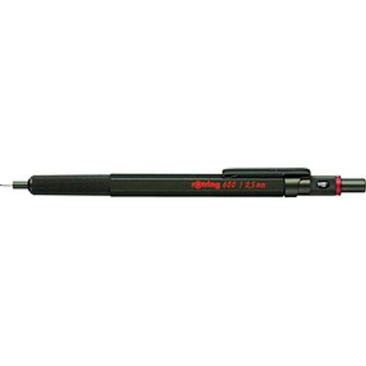 rotring 600 Druckbleistift, grün HB 0,5 mm, Metallgehäuse mit bruchsicherer Mine