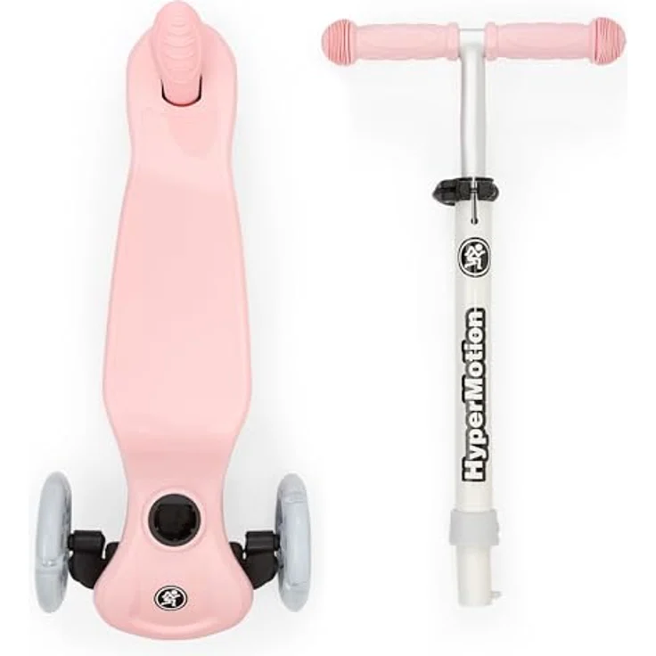 HyperMotion TRINGO Dreirädriger Kinder-Scooter mit LED-Rädern – höhenverstellbar, ab 3 Jahren, Rosa – Bild 8