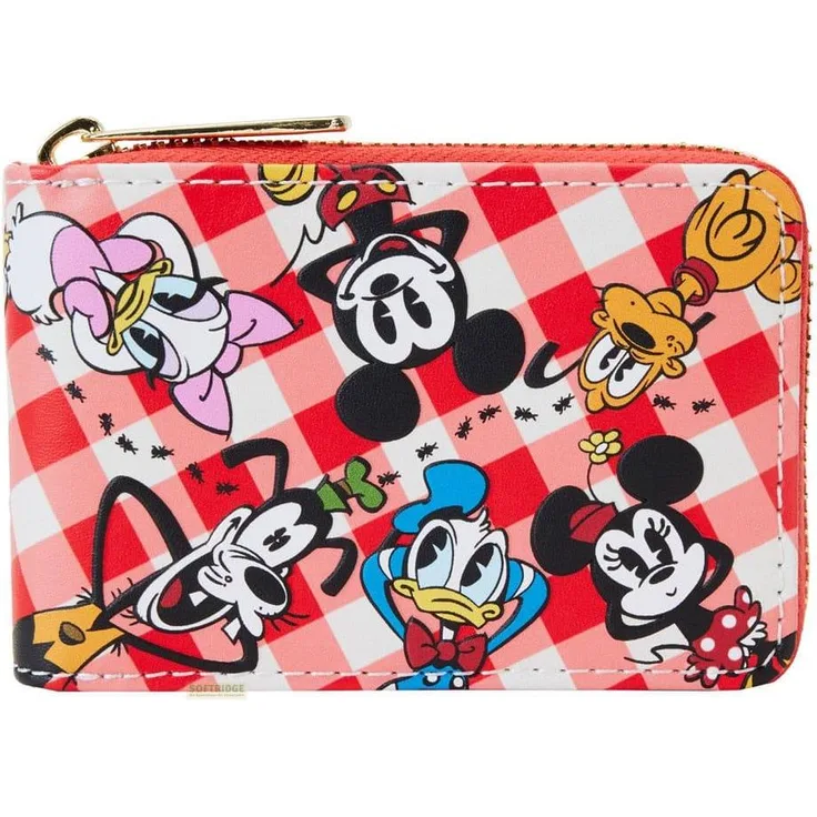 Funko, Portemonnaie, Loungefly: Disney - Mickey & Friends - Picnic Accordion Wallet