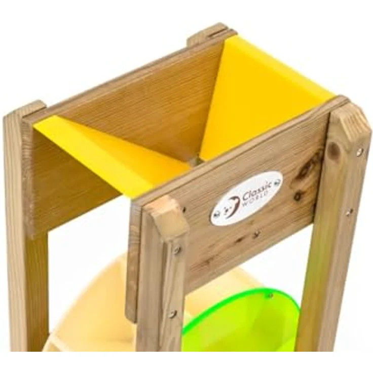 Classic World Sandtrichter aus Holz mit Mühle, umweltfreundliches Sandspielzeug für Kinder ab 3 Jahren, ungiftig und kreativitätsfördernd – Bild 5