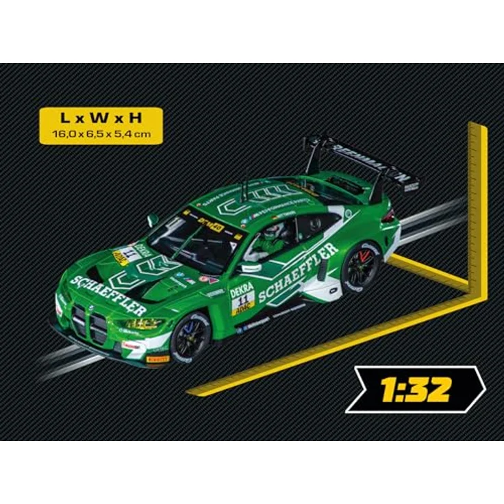 Carrera Digital 132 BMW M4 GT3, Schubert Motorsport Nr. 11, DTM 2024, Modell 32077, detailgetreue Nachbildung in Grün, kompatibel mit Carrera Digital System – Bild 4