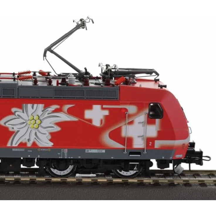 Roco 7500129 H0 E-Lok BR 185 142-7 der DB AG, Elektrolokomotive für Güterverkehr, Edelweiß-Design, 5,6 MW Dauerleistung, 140 km/h zugelassen – Bild 5