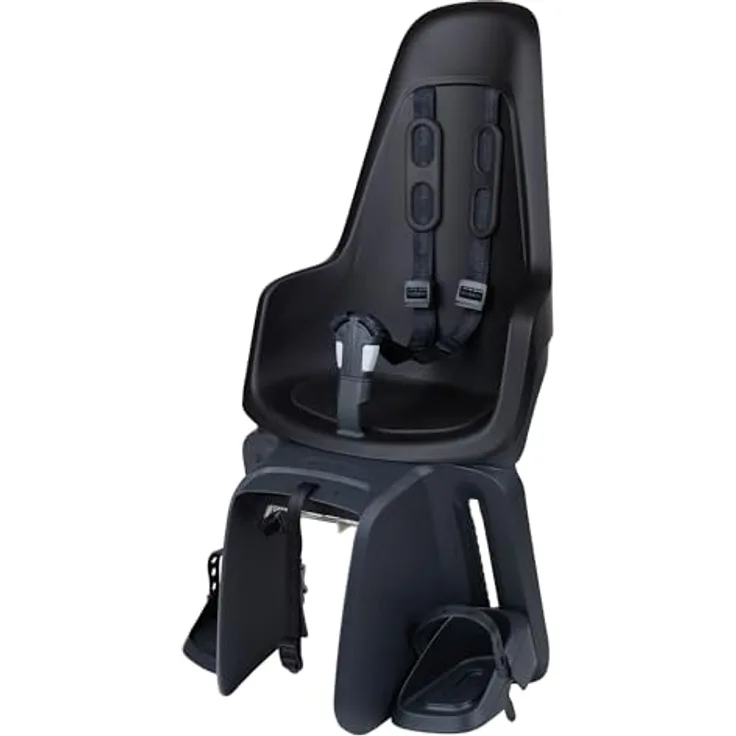 Bobike ONE Maxi Kindersitz, Heck-Kindersitz in Urban Black mit Click & Go-System und höhenverstellbaren Fußstützen