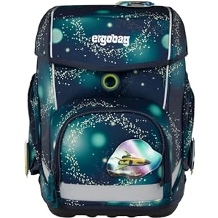 ergobag cubo Set ergonomischer Schulrucksack 5-teilig, 28 x 40 x 25 cm, für 1. Klasse, individualisierbar mit Kletties, stabil und reflektierend, farblich anpassbar – Bild 2