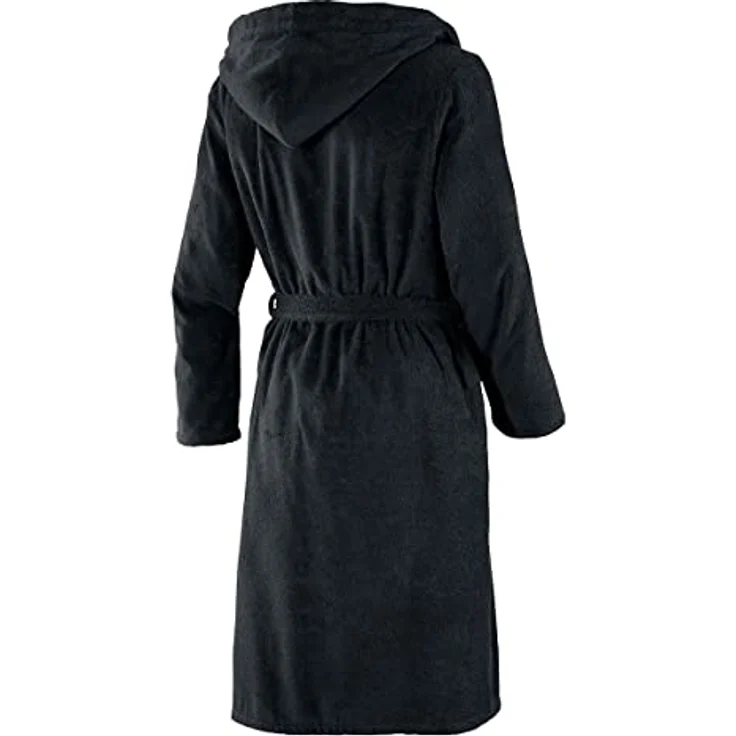JOOP! Herrenbademantel 1619 Classic Kapuze Frottier, 100% Baumwolle, navy – Bild 2