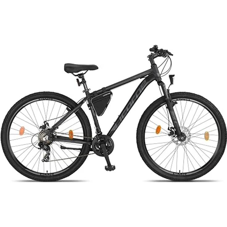 Licorne Bike Effect Premium Mountainbike Aluminium Discbremse Jungen Mädchen 21 Gang Schwarz/Anthrazit (2xDisc-Bremse) – Bild 3