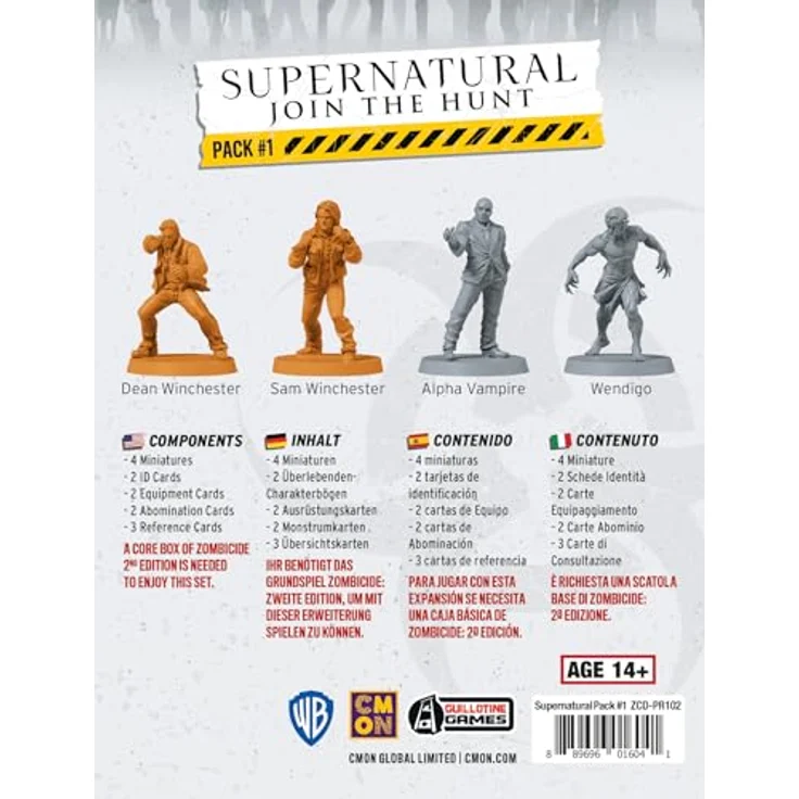 Cmon Zombicide 2. Edition - Supernatural: Join the Hunt Pack 1, Erweiterung für 1-6 Spieler, ab 14 Jahre (Deutsch, Englisch) – Bild 4