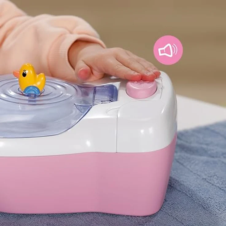BABY Born Toilette für Puppen 36 und 43 cm, mit Geräuschfunktion, Zubehör und Unterwasserwelt-Stickern – Bild 5