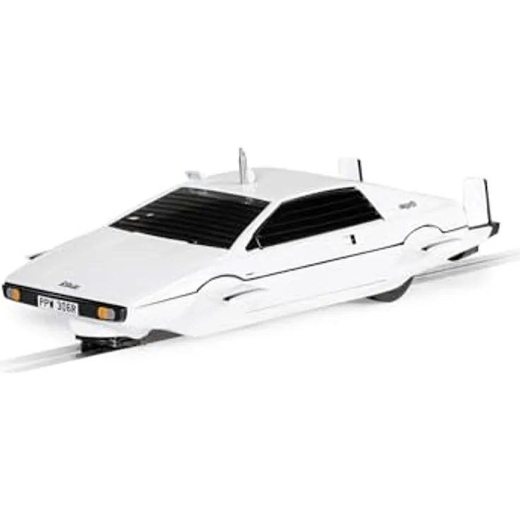 Scalextric James Bond Lotus Esprit S2 'Wet Nellie', Filmfahrzeug aus "Der Spion, der mich liebte", U-Boot-Zubehör für Scalextric Rennbahnen