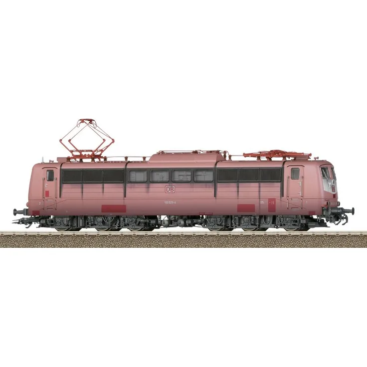 TRIX H0 T25655 H0 E-Lok BR 151 DB, Elektrolokomotive in orientrot mit Digital-Decoder und Geräuschfunktionen, 22,4 cm Länge