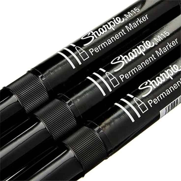 Sharpie M15 Permanentmarker | Patronenspitze | schwarz | 12er Box – Bild 4