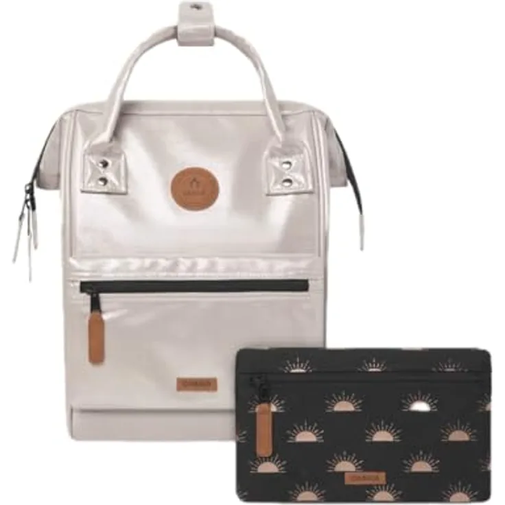 Cabaia Adventurer Iridescent, Kinderrucksack S 32 cm, beige, 100% Polyurethan, 23 cm x 13 cm x 32 cm
