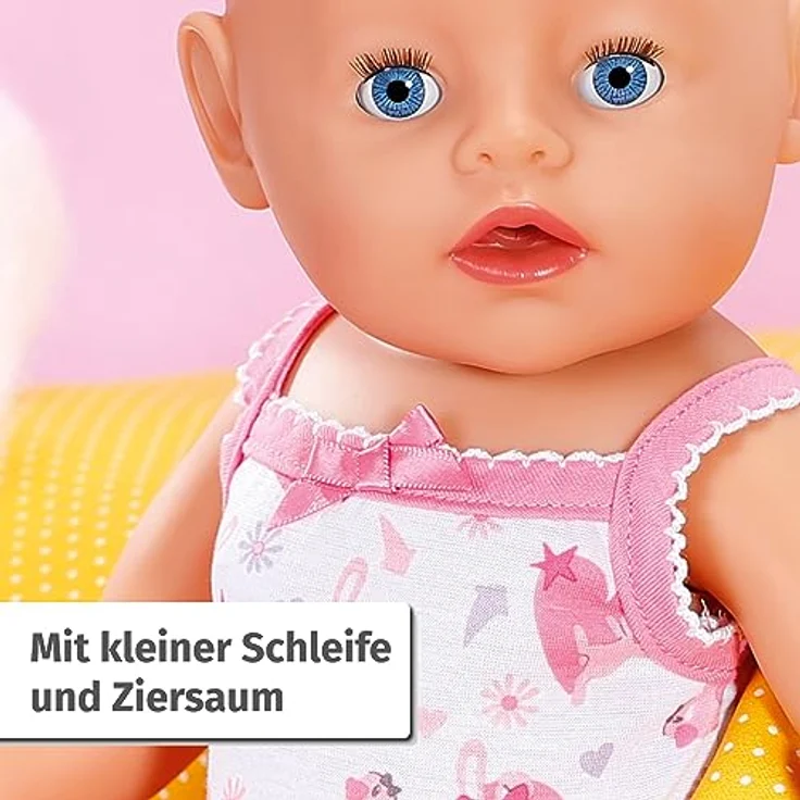 BABY born, Puppenbody, Body 43cm, Unterwäsche Set in weiß und rosa für 43 cm große Puppen mit Kleiderbügel, 834237, Zapf Creation, Nocolor, 43 – Bild 4