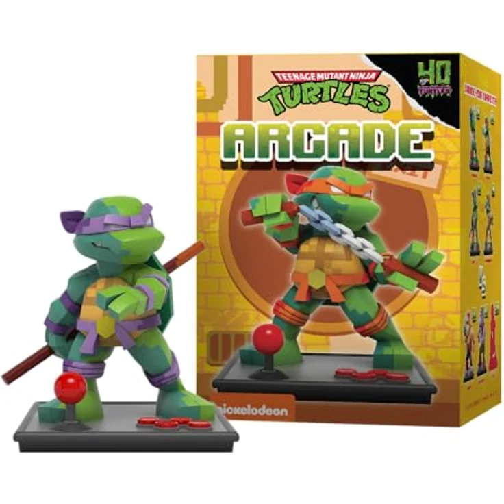 Mighty Jaxx Teenage Mutant Ninja Turtles Hidden Dissectibles, Sammelfiguren-Box mit 6 Figuren (6 regulär, 1 selten) im Arcade-Design, ca. 10 cm hoch – Bild 3