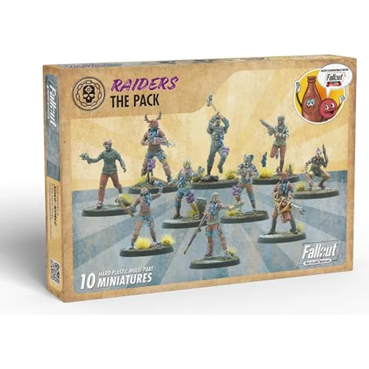 Modiphius Fallout: Miniatures - Raiders: The Pack, kompatibel mit Wasteland Warfare und Factions, kreative Gestaltung der Figuren – Bild 1