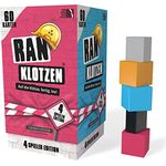 DENKRIESEN - RANKLOTZEN - „Auf die Klötze, fertig, los!“ | ab 2 Spieler | Familienspiel | Spiel aus Holz | Geschenkidee (4 Spieler Edition)