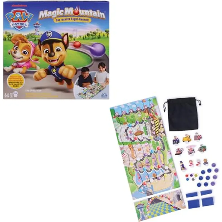 Spin Master Games PAW Patrol - Magic Mountain, kooperatives Brettspiel für 2-6 Spieler ab 5 Jahren, basiert auf „Zauberberg“ 2022