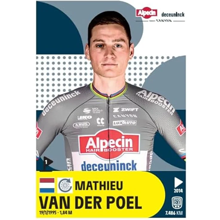 Panini Starterpaket TOUR DE FRANCE 2025, Album + 4 Hüllen + 20 Aufkleber, mehrfarbig – Bild 4