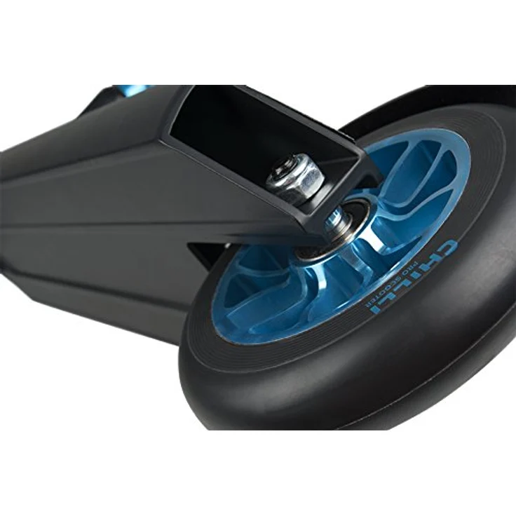 Chilli Stuntscooter Chilli Pro Reaper Stunt-scooter Wave Blau + Fantic26 Griptape - Stunt-scooter für Kinder ab 8 Jahre, 110mm Alu Core Wheels, ABEC 9 Bearings, 3,8 kg, Blau – Bild 4